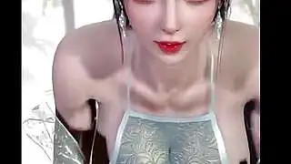 3D Yapay Zeka Yüksek Kalite Esmer Asyalı Büyük Göğüsler Sıkı Göğüsler Sert Dik Meme Uçları Kovboy Pozisyonunda Cinsel İlişki (Ses Eklendi)