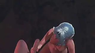 Genshin Impact Hentai - Eula Handjob und Fick - Japanisches asiatisches Manga-Anime-Spiel-Porn