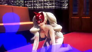 Persona 5 Hentai - Ann Takamari El İşi ve Oral Seks - Japon Asya Manga Anime Film Oyun Pornosu