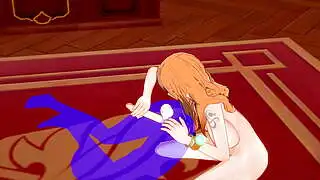 One Piece Hentai - Nami Rimjob ve cowgirl - Japon Asya Manga Anime Film Oyun Pornosu